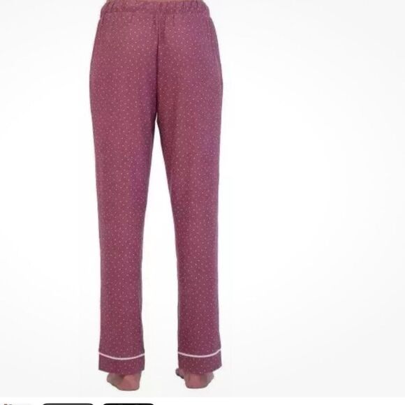 Lucky Brand Women's 2-Pack Lounge Pants, Black/Pink Dot, Size M, NWT - Picture 2 of 7